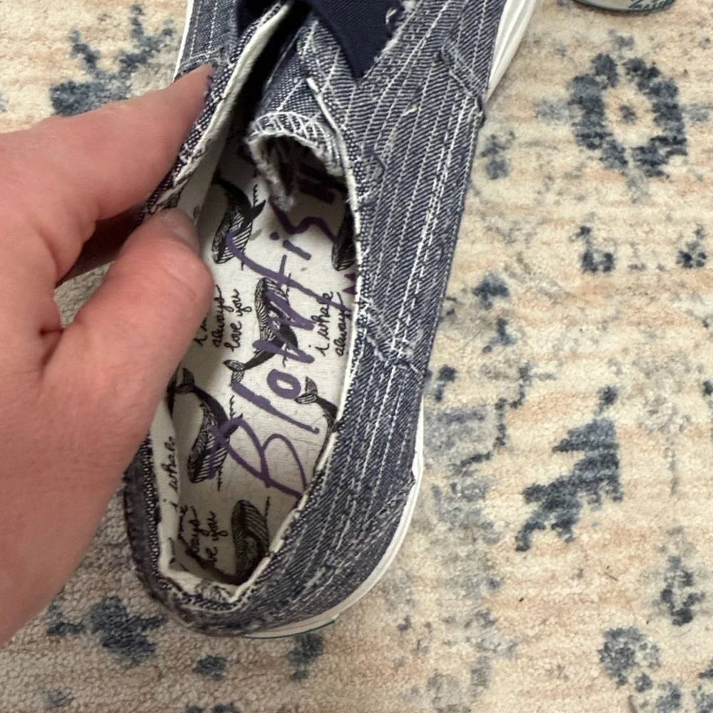 Women’s Blowfish Navy Slip on Sneakers - Picture 6 of 8